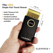 Load image into Gallery viewer, GAMMA+ UNO GPUNOSFS Professional Lithium-Ion Single Foil Shaver Black