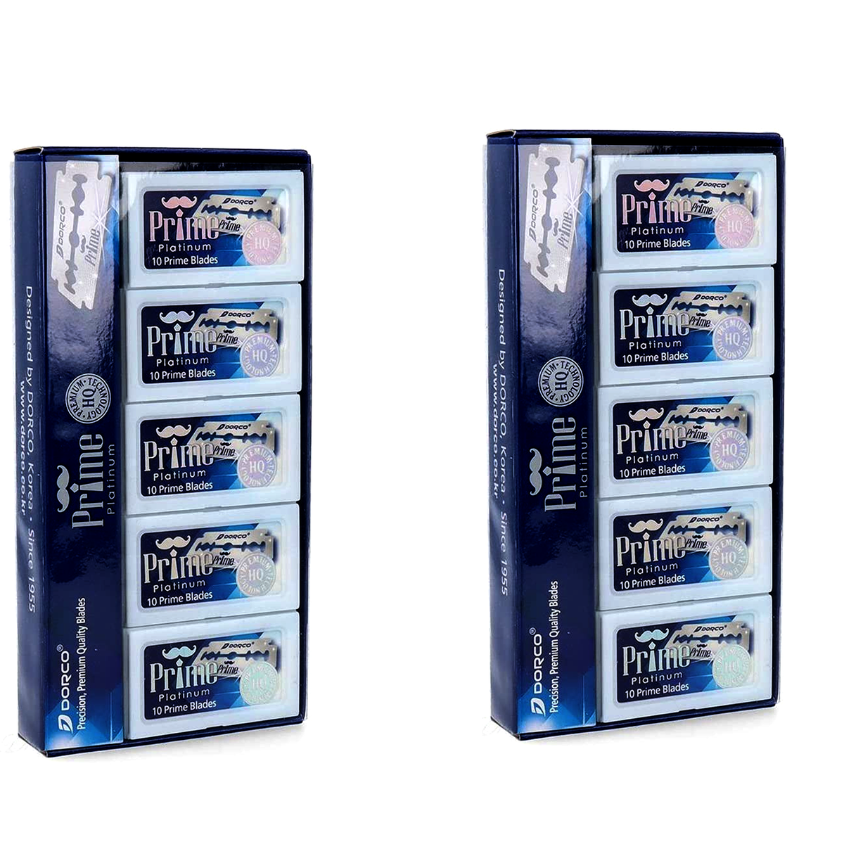 Dorco 200 Piece Prime Double Edge Razor Blades Elegant Barber Zone