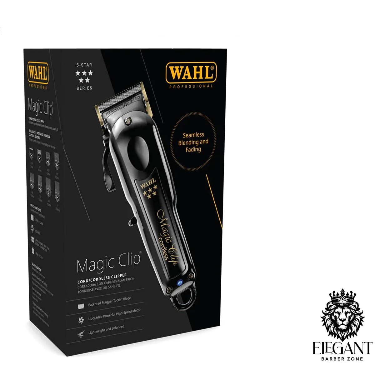 WAHL 5 STAR BLACK CORD/CORDLESS MAGIC CLIP 3026432 – Elegant