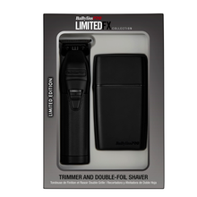 Load image into Gallery viewer, BaBylissPro LimitedFX Trimmer & Double Foil Shaver Combo – Matte Black FXDUOFS2TMBck