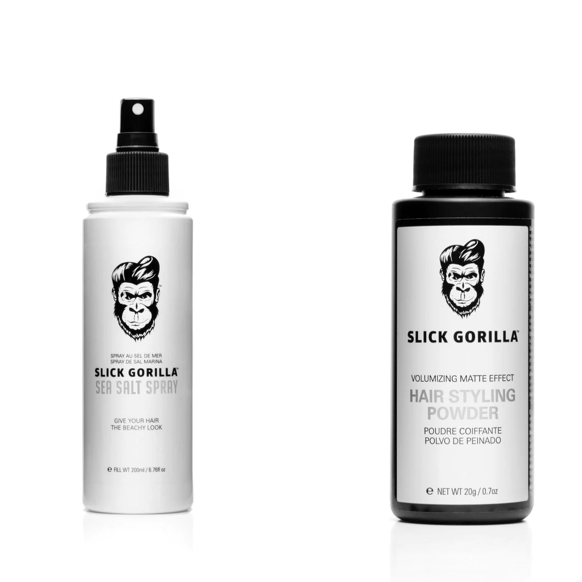 SLICK GORILLA Hair Styling Powder and Sea Salt Spray Elegant Barber Zone