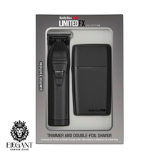 Load image into Gallery viewer, BaBylissPro LimitedFX Trimmer & Double Foil Shaver Combo – Matte Black FXDUOFS2TMBck