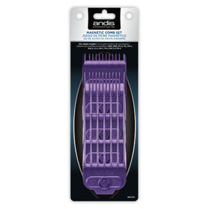 Andis Andis Nano-silver Magnetic Attachment 5-combs, Small, Sizes 1/16", 1/8", 1/4", 3/8", 1/2"