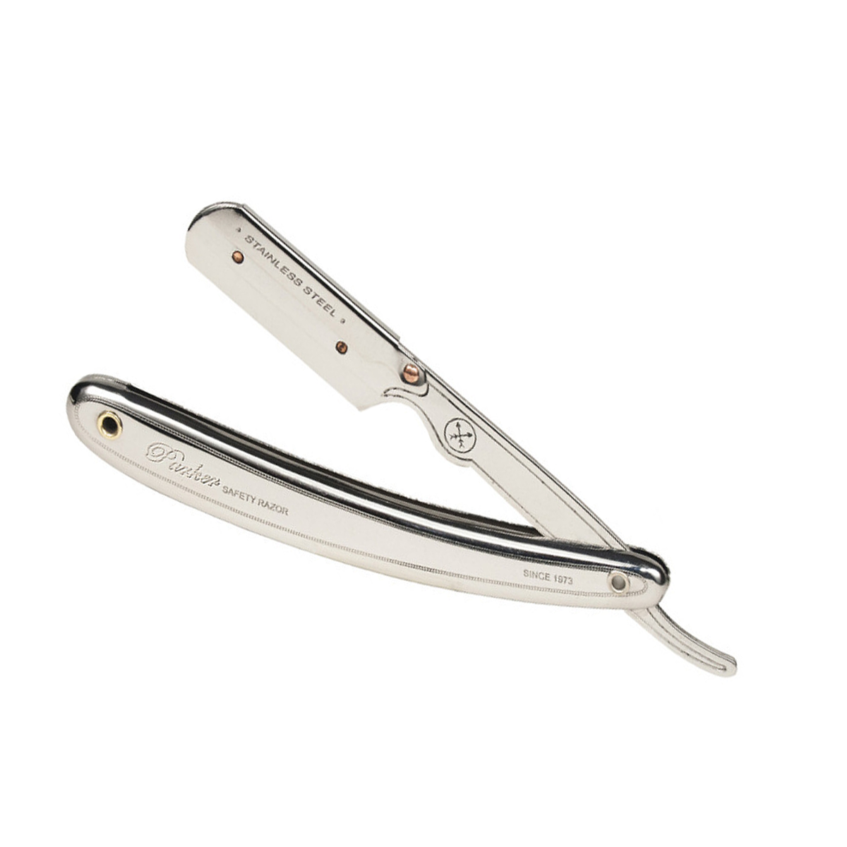Parker SR1 Barber Straight Razor silver Elegant Barber Zone