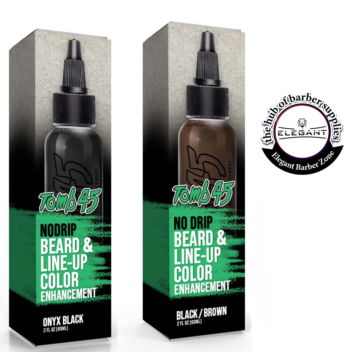 Tomb45 Beard & Line up Color Enhancement Brown/Black AND ONYX (Jet Bla