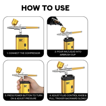 Load image into Gallery viewer, Supreme Trimmer Barber Airbrush Kit Cordless Hair and Beard Enhancement System