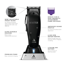 Load image into Gallery viewer, Andis Black Label Master Cordless Phaze Blade Special Edition Li Clipper