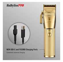 Load image into Gallery viewer, BaByliss PRO FX870NG GoldFX Cordless Hair Clipper USB-C charging