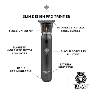 Ace Trimmer - Professional Cordless Precision Hair Trimmer with Rotary Motor