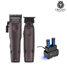 Load image into Gallery viewer, BaBylissPRO FXONE LOPROFX Limited EditionPurple trimmer and clipper with Dual-Battery Charging Base