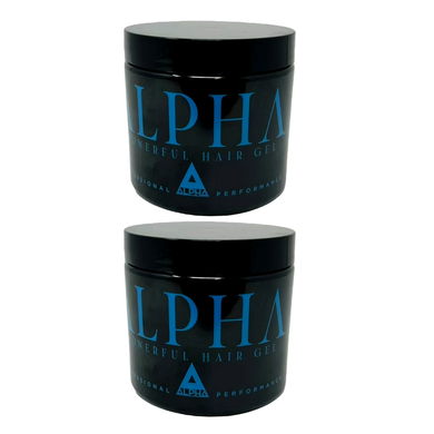 Alpha Gel Powerful Hair Gel, Water Based,No Flaking No Alcohol 2 jar blue