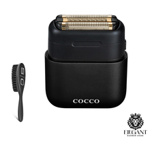 Load image into Gallery viewer, COCCO IMPACTO Shaver, Hygienic Gold Foil Triple Blade, Black, Wet &amp; Dry