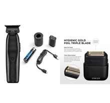 Load image into Gallery viewer, BaBylissPRO FXONE LO-PROFX Matte Black Trimmer w/COCCO IMPACTO Shaver