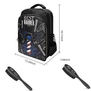 Barber Organizer for Clippers and Supplies travel backpack