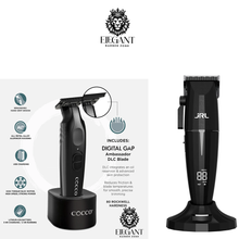 Load image into Gallery viewer, JRL ONYX CLIPPER WITH COOCCO TRIMMER BLACK