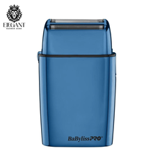 Load image into Gallery viewer, BaBylissPRO FOILFX02 Cordless Blue Metal Double Foil Shaver