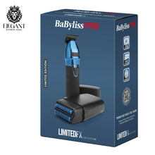 Load image into Gallery viewer, BaBylissPRO Limited Edition LimitedFX Trimmer &amp; Double-Foil Shaver Prepack (Black + Blue)