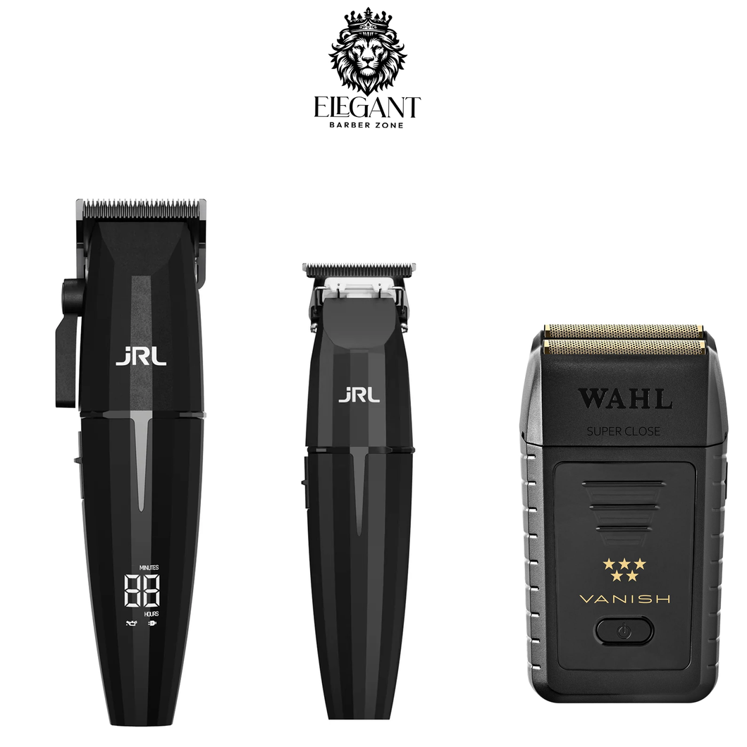 JRL Onyx Combo TRIMMER /CLIPPER WITH WAHL VANISH SHAVER
