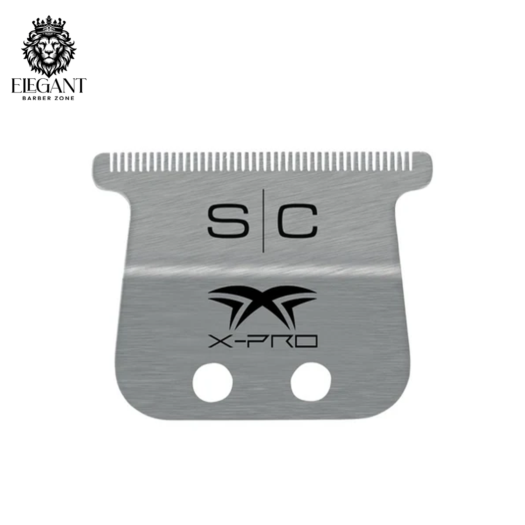 StyleCraft X-Pro Stainless Steel Wide Fixed Trimmer Blade-silver