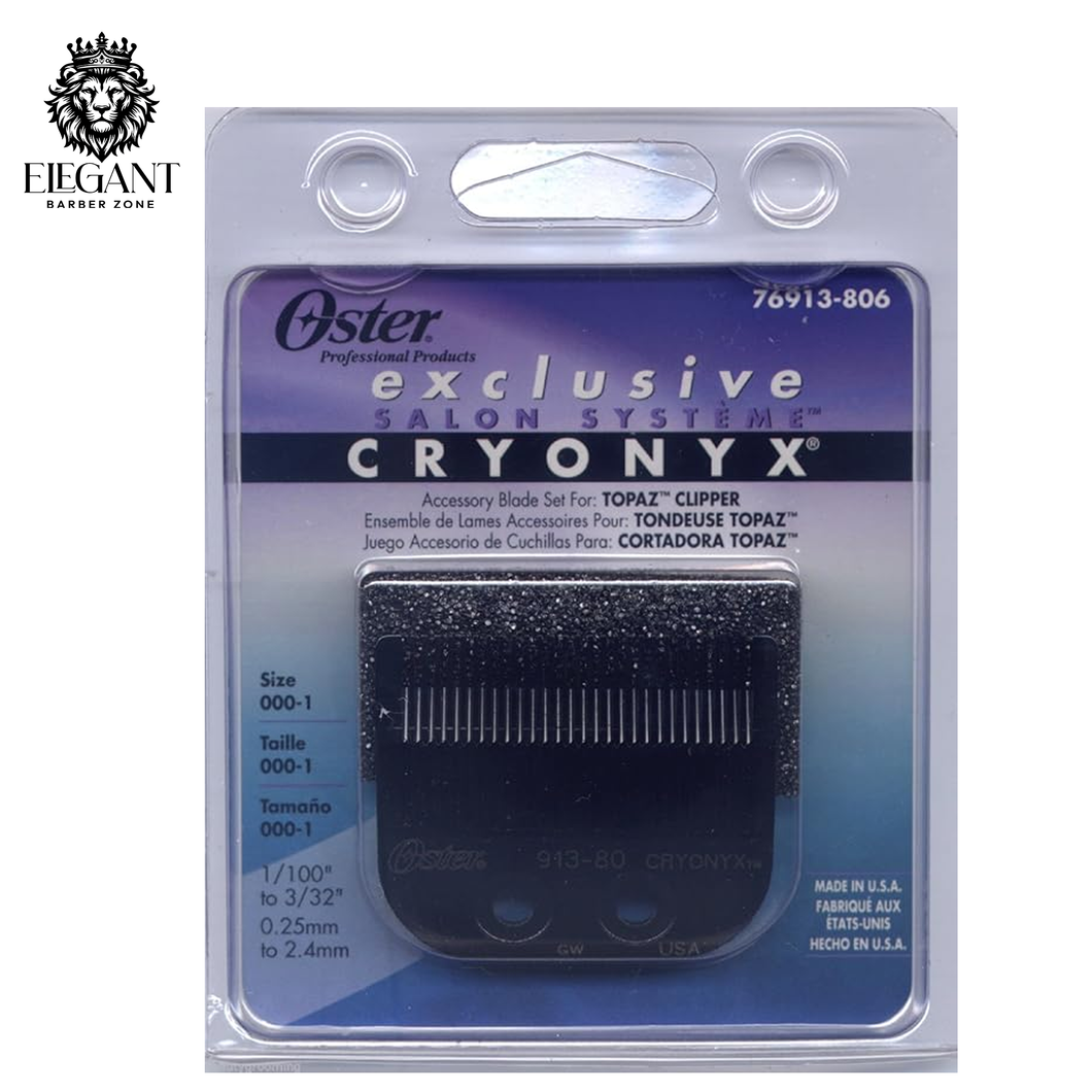 OSTER Cryonyx Blade Topaz Sable Rocker Speed Line Fast Feed 76913-806