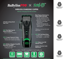 Load image into Gallery viewer, Babyliss Fx Tomb45 Clipper with Wireless Charging