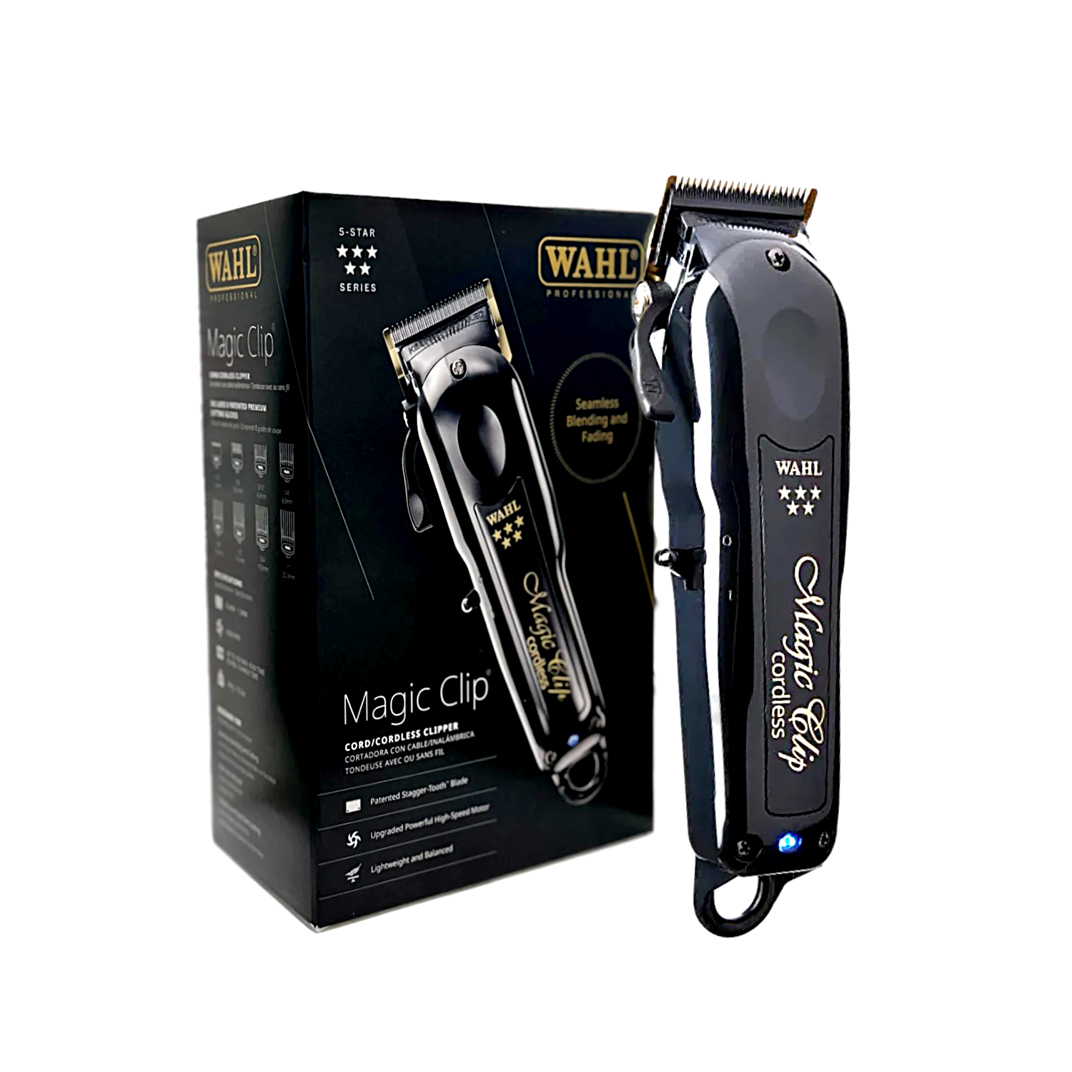 WAHL 5 STAR BLACK CORD/CORDLESS MAGIC CLIP 3026432 – Elegant WAHL 5 STAR BLACK CORD/CORDLESS MAGIC CLIP 3026432 – Elegant
