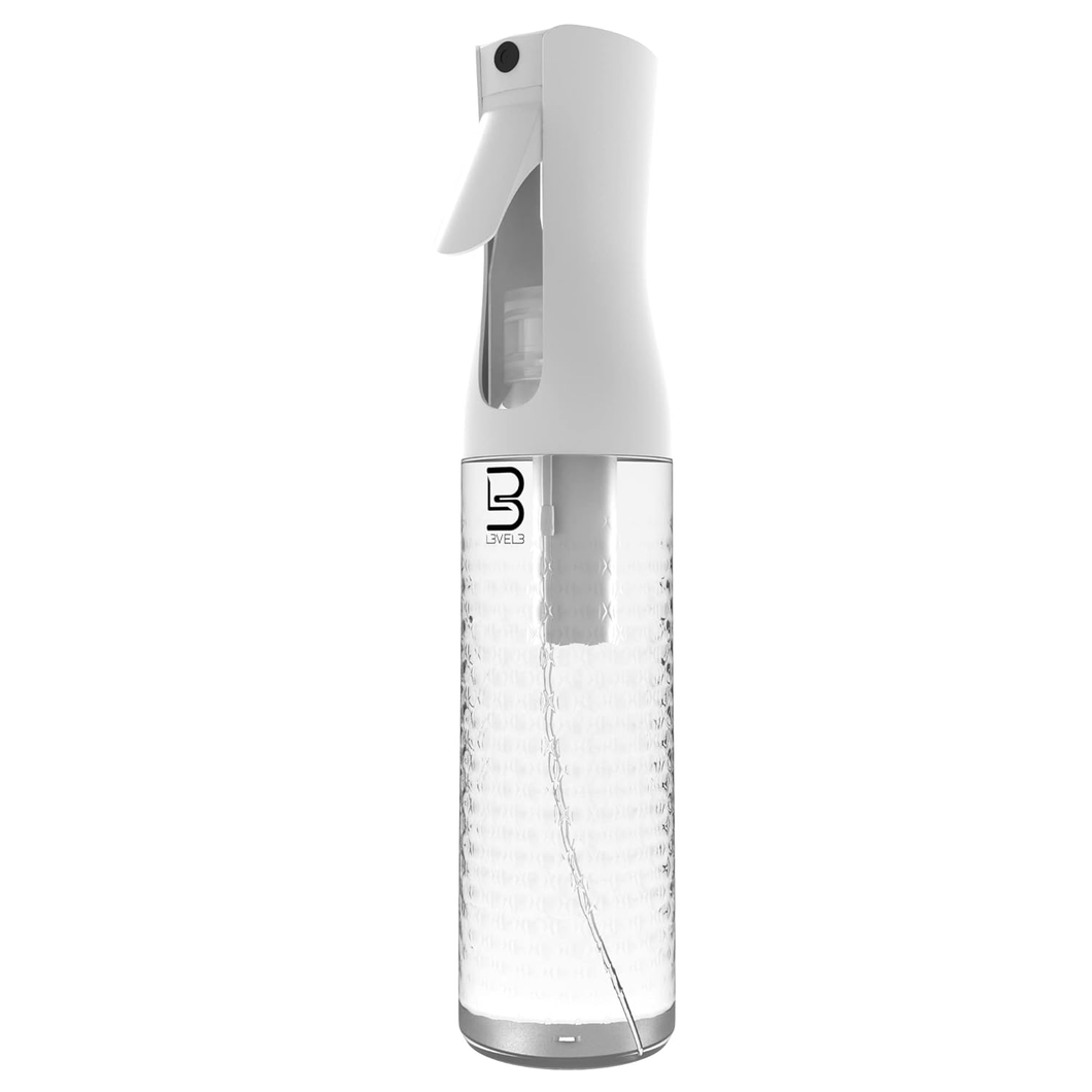 Level 3 Beveled Spray Bottle - Continuous Spray with a Fine Mist Pattern