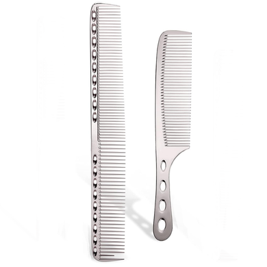 Barber Aluminum Comb Set silver