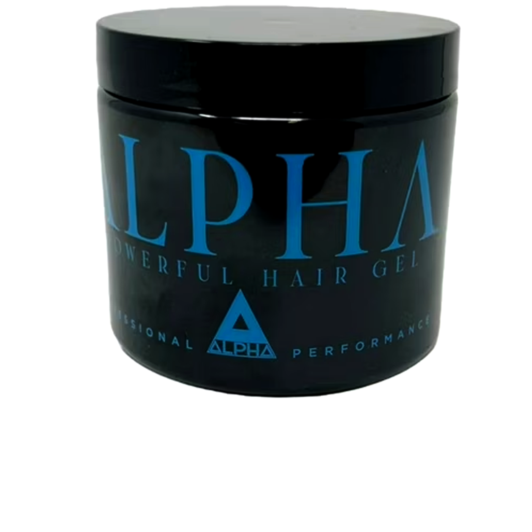 Alpha Gel Powerful Hair Gel, Water Based,No Flaking No Alcohol - blue packaging