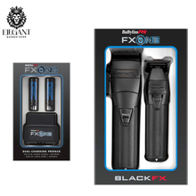 Load image into Gallery viewer, BaBylissPRO FXONE BlackFX Clipper &amp; Trimmer Prepack W/ FXONE Dual-Battery Charging Prepack