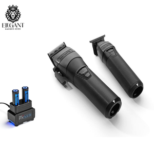 BaBylissPRO FXONE BlackFX Clipper & Trimmer Prepack W/ FXONE Dual-Battery Charging Prepack