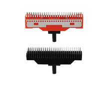 Load image into Gallery viewer, REPLACEMENT SET OF 2 CUTTERS (1 RED CRUNCHY &amp; 1 BLACK FORGED) FOR THE UNO SHAVER