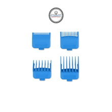Load image into Gallery viewer, DUB MAGNETIC TIGHT CLIPPER GUARDS 4-PACK CYAN BLUE