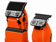 Load image into Gallery viewer, TPOB PLAY 3-Pack – Orange Edition Clipper, Trimmer &amp; Shaver single foil with Stand