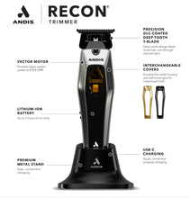 Load image into Gallery viewer, Andis Recon Trimmer with Vector Motor with DLC-coated T-blade