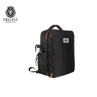 JRL Large Premium Barber Clipper Trimmer Tools Bag Backpack Black w spray bottle