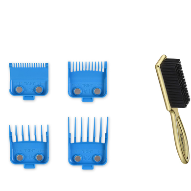 DUB MAGNETIC TIGHT CLIPPER GUARDS 4-PACK CYAN BLUE