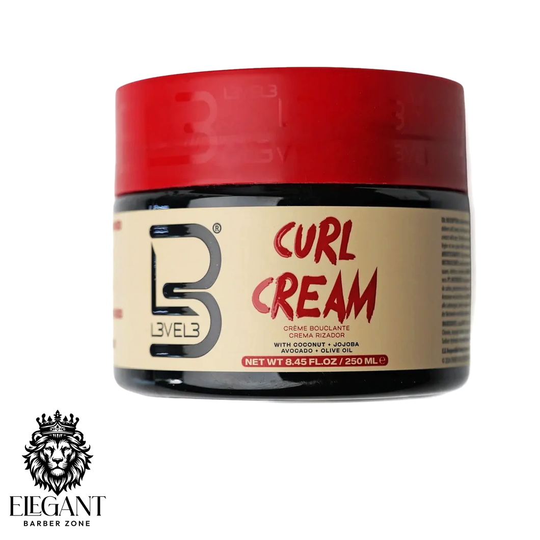 Level 3 Curl Cream Honey Enriched Frizz Control  8.45fl oz 250mL