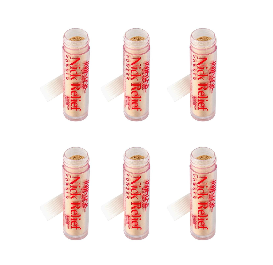Nick Relief Styptic Powder 6 - Vials