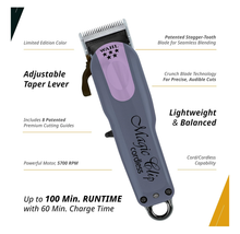 Load image into Gallery viewer, Wahl Professional 5 Star Series Magic Clip Cordless Lavender and Navy