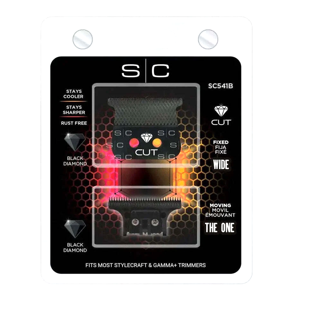 Stylecraft REPLACEMENT DIAMOND CUT FIXED BLACK DIAMOND DLC TRIMMER BLADE WITH THE ONE CUTTER SET