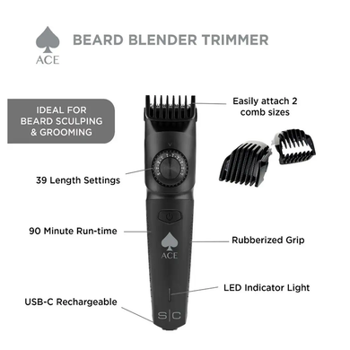 StyleCraft Ace Beard Blender Cordless USB-C Hair Trimmer