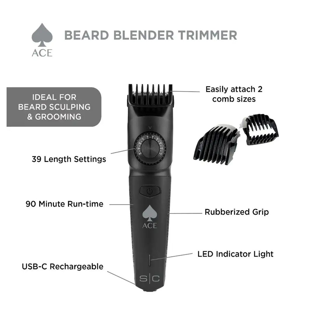 StyleCraft Ace Beard Blender Cordless USB-C Hair Trimmer