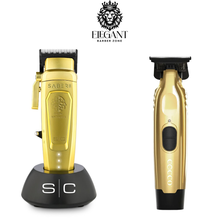 Load image into Gallery viewer, Saber 2 Gold Clipper with Cocco trimmer gold combo deal - free shipping
