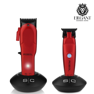 StyleCraft Rebel Professional Modular Clipper & Trimmer Combo Set Red