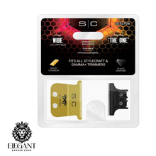 Load image into Gallery viewer, Stylecraft Replacement Fixed Gold Titanium X-Pro Wide Blade w/the One Cutter Set