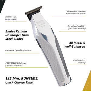 Wahl Professional Hi-Viz Trimmer, Precision Cutting, Adaptive Speed Control, 135-Minute Run Time