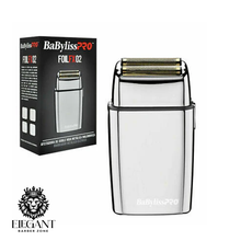 Load image into Gallery viewer, BaBylissPRO FOILFX02 Cordless Metal Double Foil Shaver SILVER