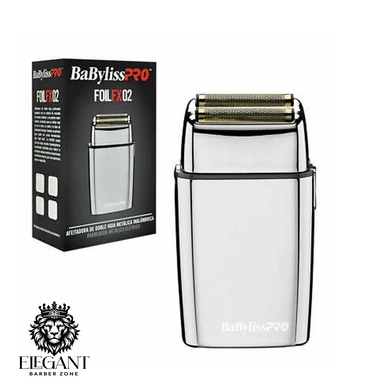 BaBylissPRO FOILFX02 Cordless Metal Double Foil Shaver SILVER