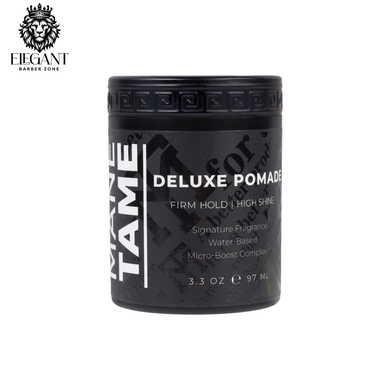 MANE TAME Professional Men's Grooming Deluxe Pomade – Medium Hold, High Shine 3.3oz